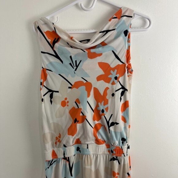 Diane Von Furstenberg Lou Lou Long Silk White Floral Maxi Dress - Picture 10 of 10